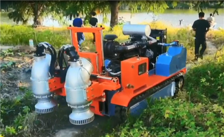全地形遙控排水機器人